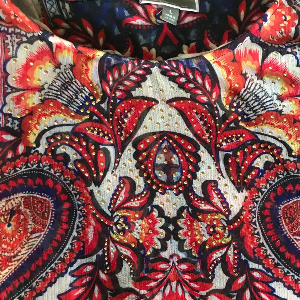 JM Collection Blouse #5 - Picture 3 of 5